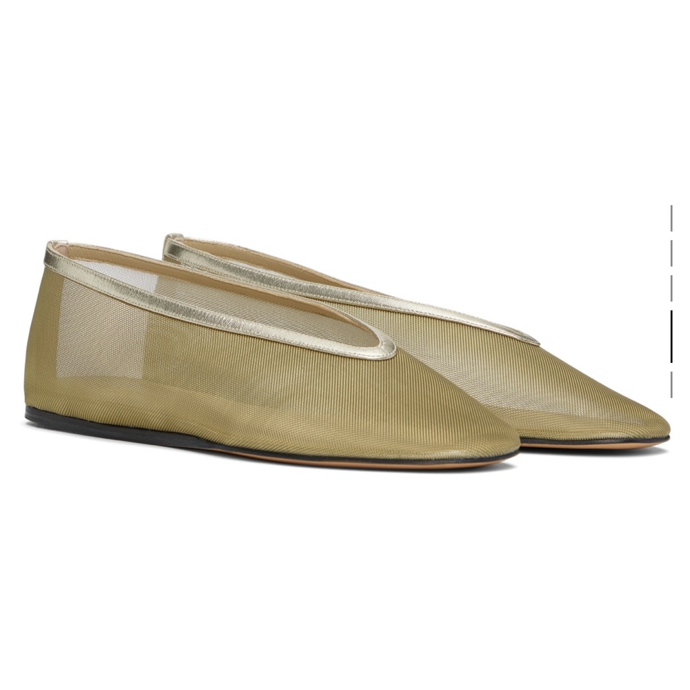 Le Mond Beryl - Gold Luna Ballerina flats